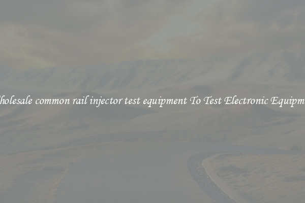 Wholesale common rail injector test equipment To Test Electronic Equipment