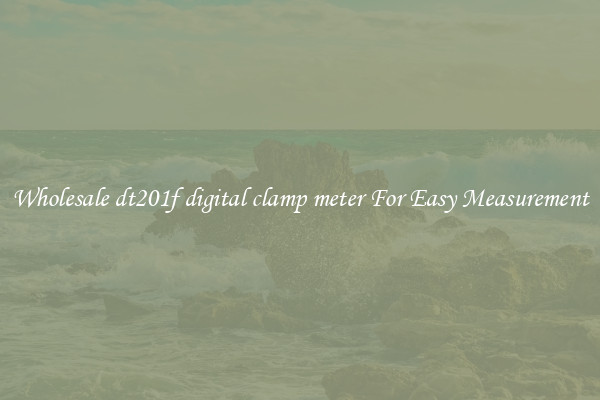 Wholesale dt201f digital clamp meter For Easy Measurement