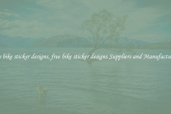 free bike sticker designs, free bike sticker designs Suppliers and Manufacturers