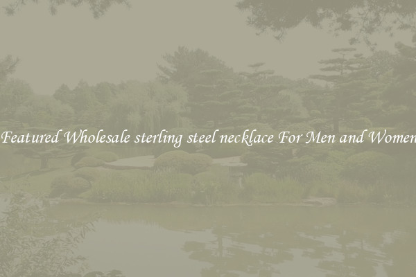 Featured Wholesale sterling steel necklace For Men and Women