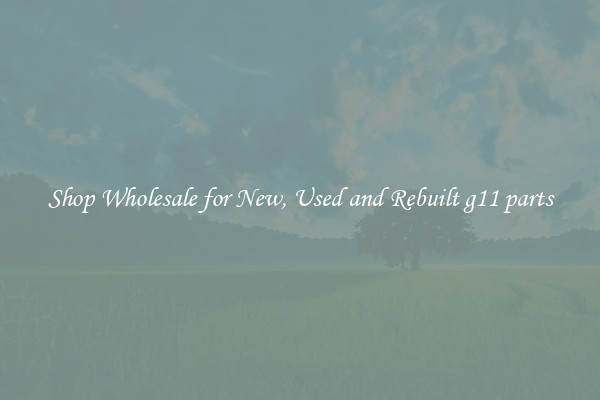 Shop Wholesale for New, Used and Rebuilt g11 parts