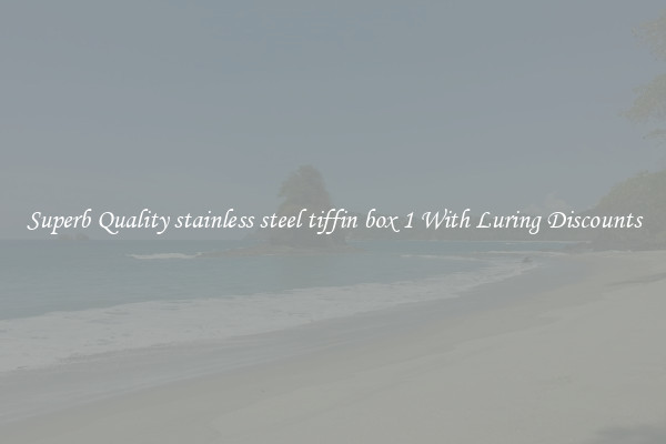 Superb Quality stainless steel tiffin box 1 With Luring Discounts
