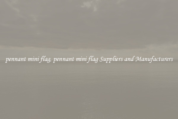 pennant mini flag, pennant mini flag Suppliers and Manufacturers