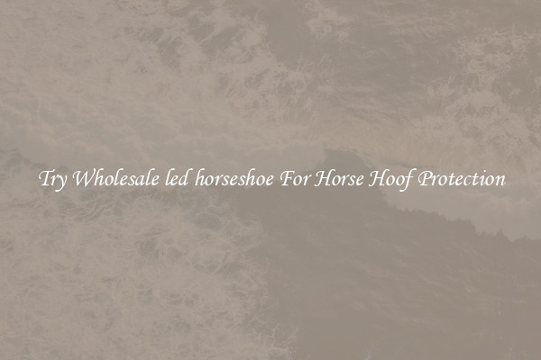 Try Wholesale led horseshoe For Horse Hoof Protection