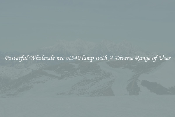 Powerful Wholesale nec vt540 lamp with A Diverse Range of Uses