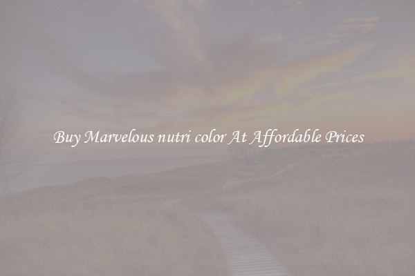 Buy Marvelous nutri color At Affordable Prices