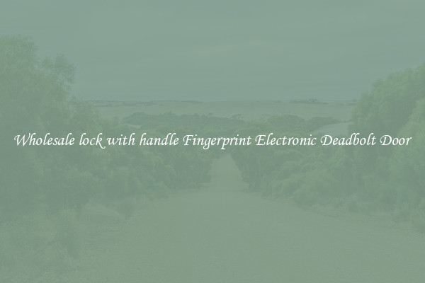Wholesale lock with handle Fingerprint Electronic Deadbolt Door 