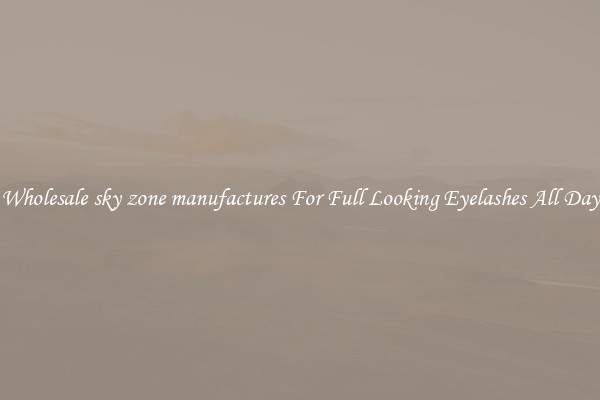 Wholesale sky zone manufactures For Full Looking Eyelashes All Day