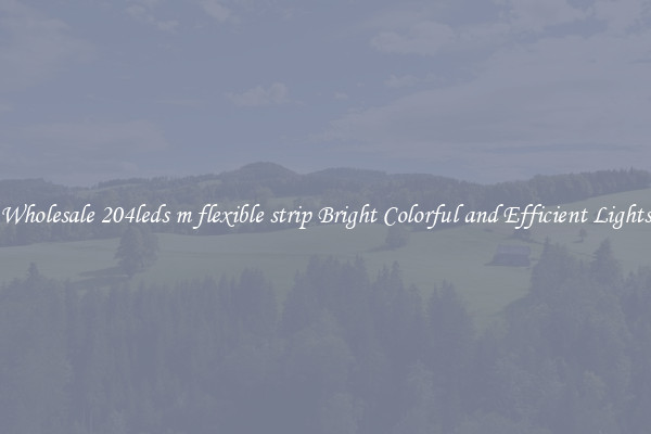 Wholesale 204leds m flexible strip Bright Colorful and Efficient Lights