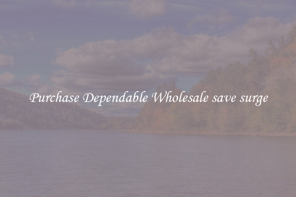 Purchase Dependable Wholesale save surge